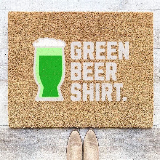 Green Beer Coir Doormats for St. Patrick's Day