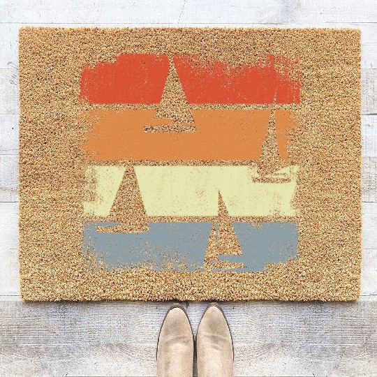 Vintage Sailboat Coir Doormats