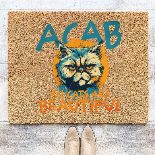 ACAB All Cats Are Beautiful Coir Doormats