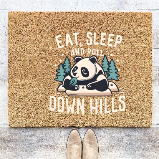 Cute panda Coir Doormats