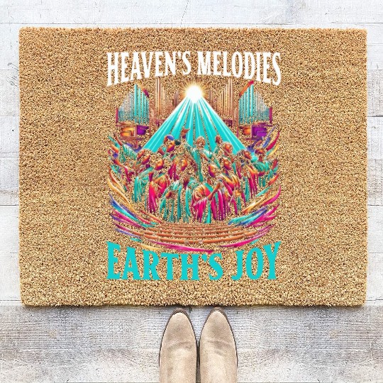 Gospel Music Religious Bible Scripture Christian Coir Doormats