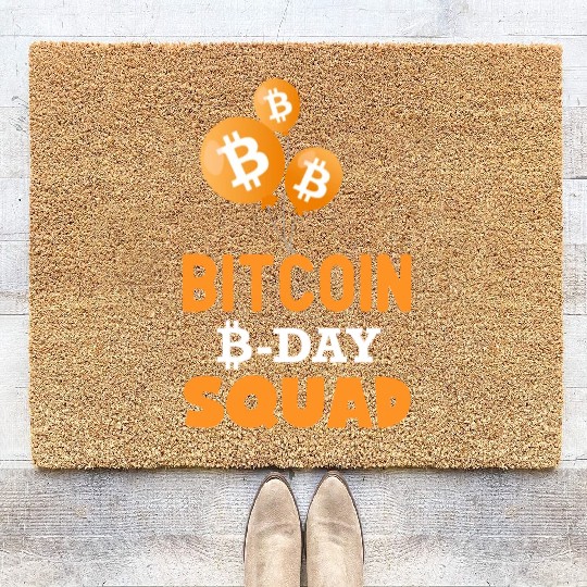 Bitcoin Day Squad Coir Doormats