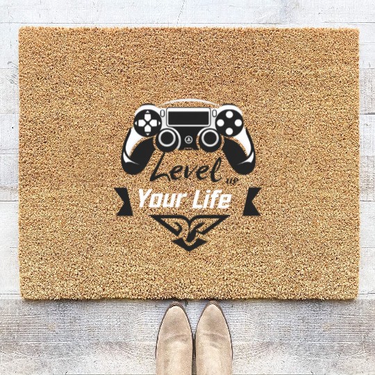 Game On: Level Up Your Life Coir Doormats