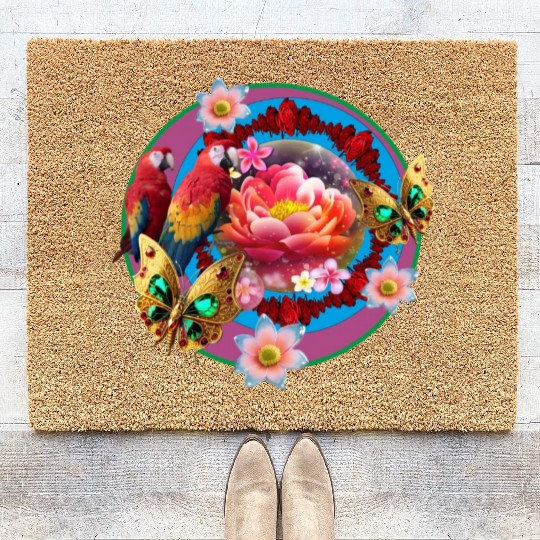 Hello spring design Coir Doormats