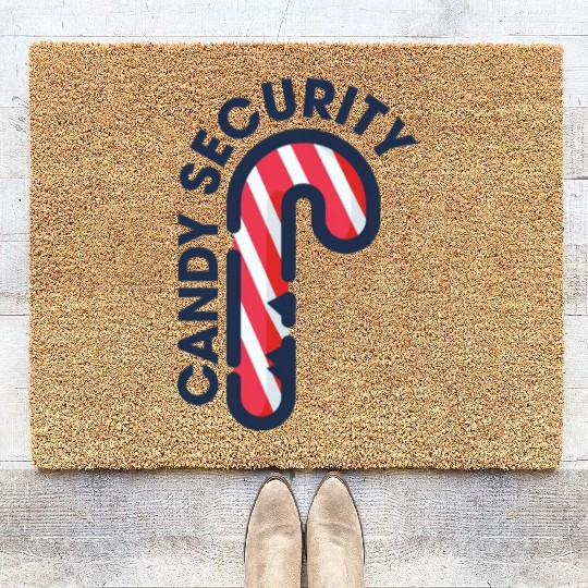 Candy Security Mom Dad Matching Birthday Costume Coir Doormats