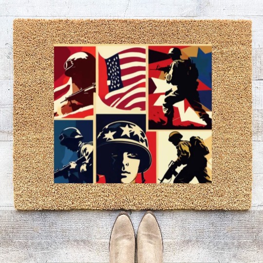 Memorial Day 6 Coir Doormats