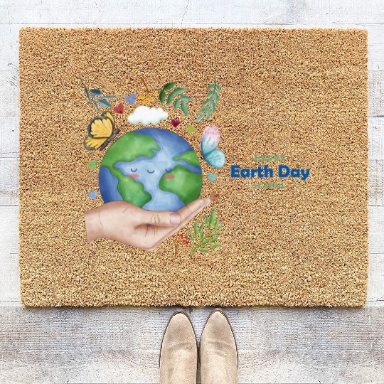 Earth Day Coir Doormats