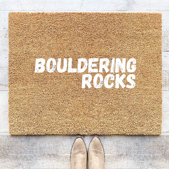 bouldering rocks Coir Doormats