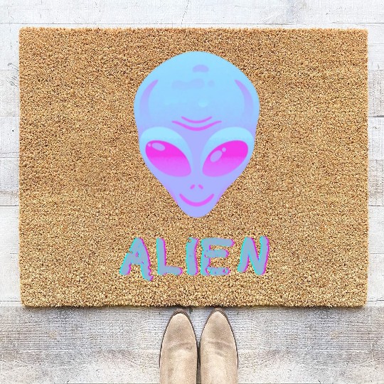 Neon Alien Coir Doormats
