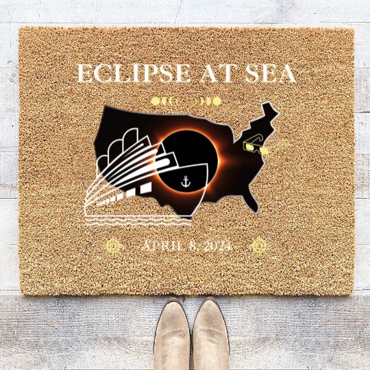 Eclipse At Sea Cruise Ship Adventure Coir Doormats