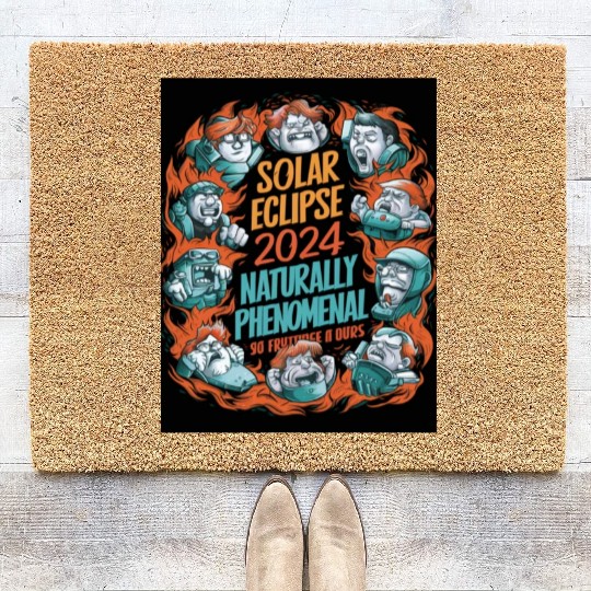 Solar Eclipse 2024 Naturally Phenomenal Coir Doormats