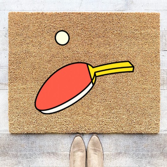 Ping Pong - Paddle & Ball Coir Doormats