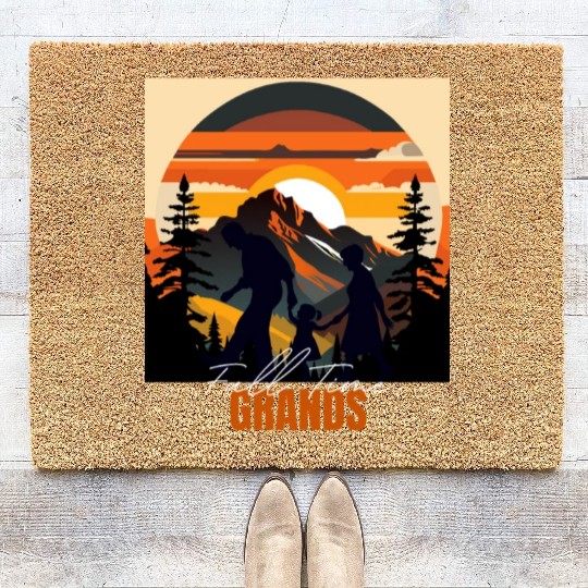 Full time Grands - Funny Grandparents Coir Doormats