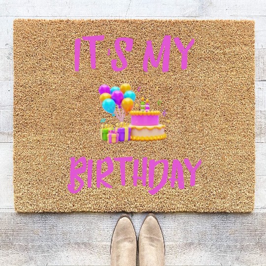 Its my Birthday Coir Doormats