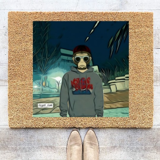 Gangsta Gorilla-Primate Jonez Gorilla Wear Coir Doormats