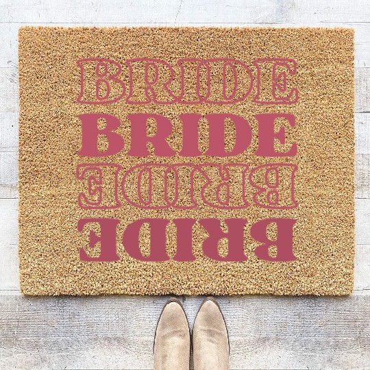 Bride hen night Bachelorette Party matching outfit Coir Doormats