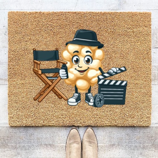 Popcorn Movie Fan Cinema Coir Doormats