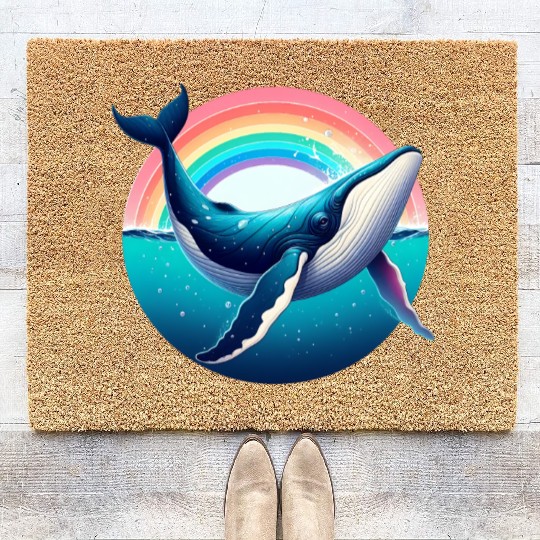 Vintage Whale Coir Doormats