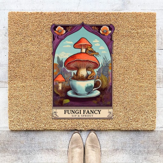 Fungi Fancy Tarot Coir Doormats