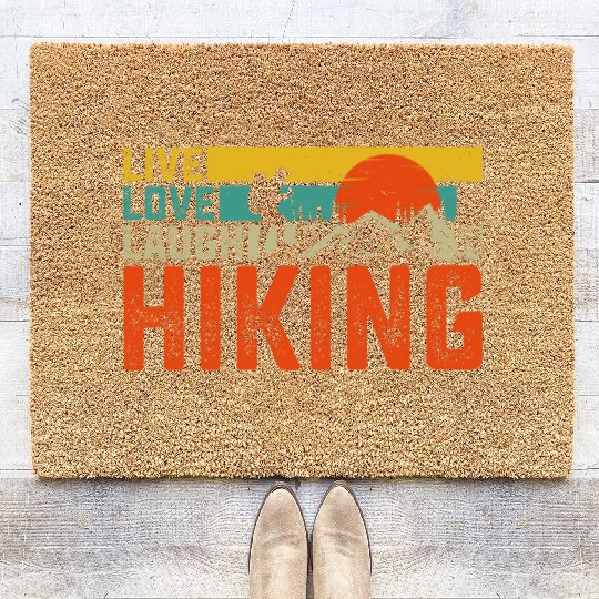 Live love laugh hiking Coir Doormats