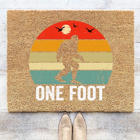 Foot Amputee Amputee Big Foot Limb Loss Coir Doormats