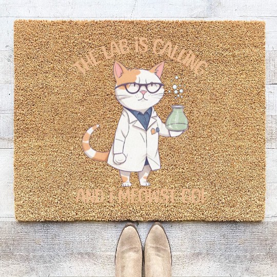 Lab Calling Science Lab Cat Laboratory Chemistry Coir Doormats