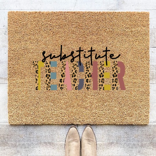 Substitute Teacher Back To School Sub Teacher Coir Doormats