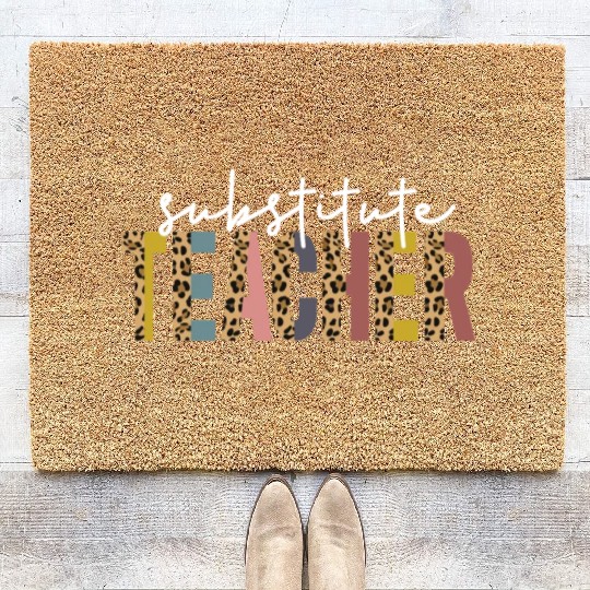Substitute Teacher Back To School Sub Teacher Coir Doormats