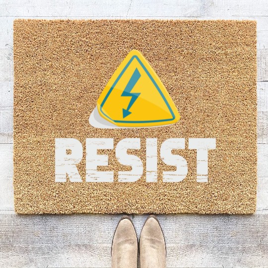 Resist Electrical Engineer Physicist Electrician Coir Doormats