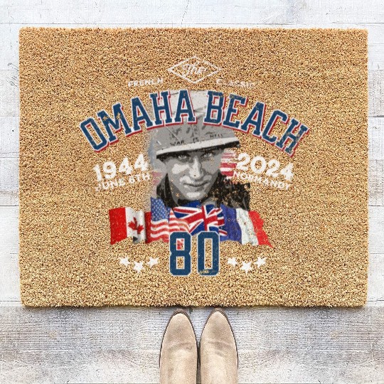 Omaha Beach D-DAY 80th Anniversary Heritage Coir Doormats