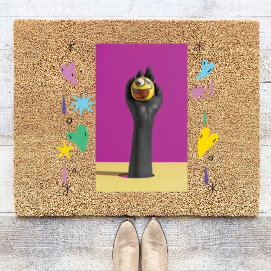 Creative and Humorous Illustration Design Coir Doormats