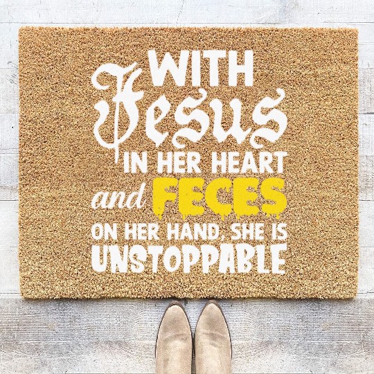 Cringe Jesus Meme Oddly Specific Stupid Funny Coir Doormats