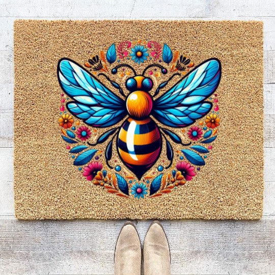 Queen Bee Jewelry Jewels Cute Beekeeping Beekeeper Coir Doormats
