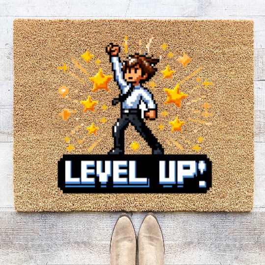 Game On: Triumphant Ascension - Level Up Coir Doormats