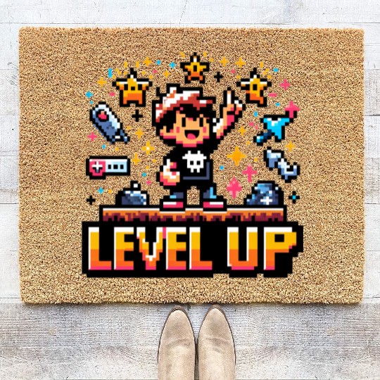 Victory Unlocked: Level Up Coir Doormats
