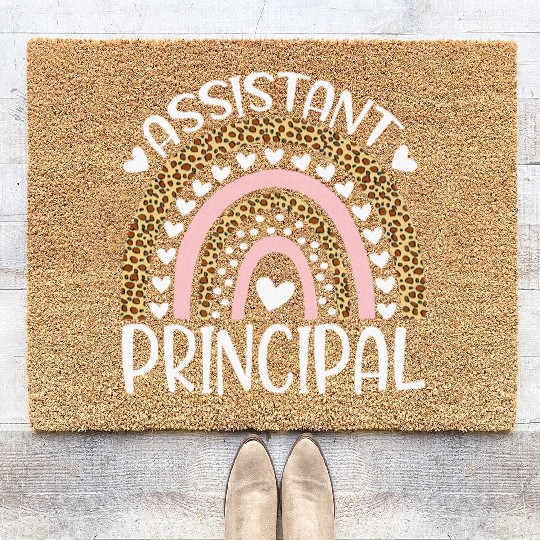 Assistant Principal Back To School First Day Coir Doormats