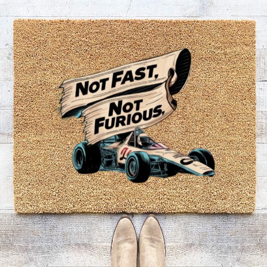 Not Fast,Not Furious Coir Doormats