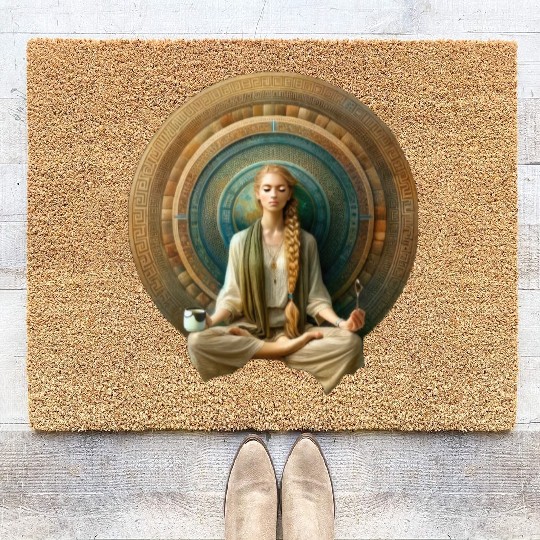 Zen Harmony Mandala Coir Doormats