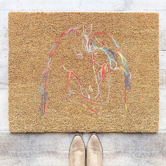 Horse Lover Horseback Riding Equestrian Coir Doormats