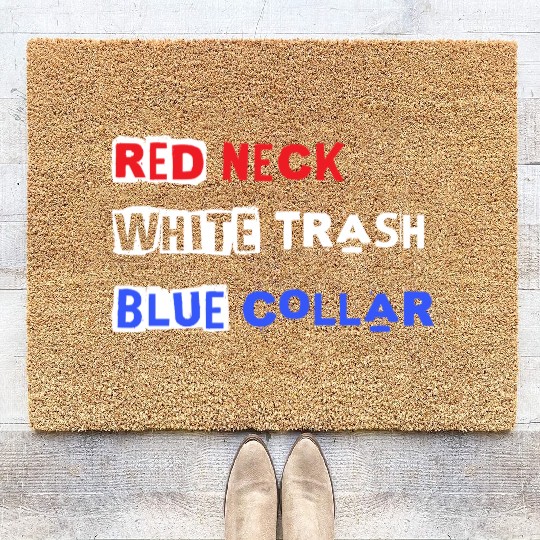 Red White Blue Coir Doormats