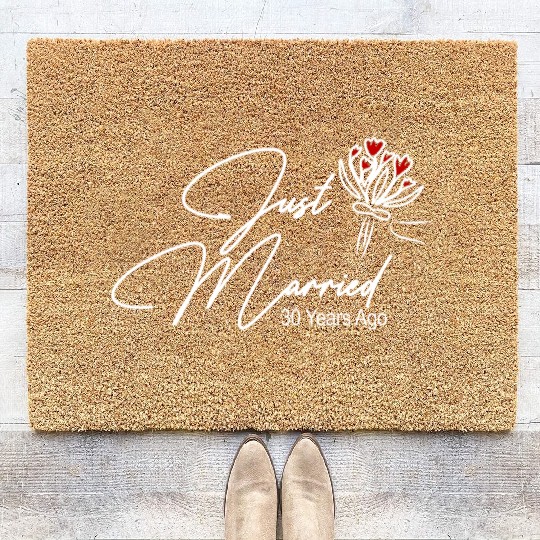 Just Married 10 Coir Doormats