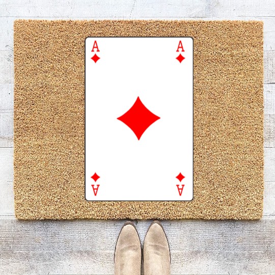Diamonds Playing card ace Coir Doormats