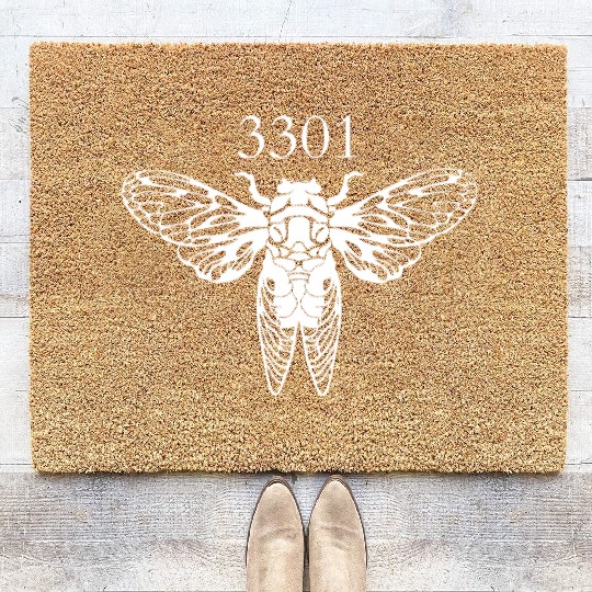 Cicada invasion 2021 Brood X Cicada 2024Chicago Coir Doormats