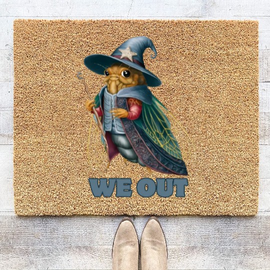 Funny Cicada We Out Cute Cicada Brood Emergence Coir Doormats