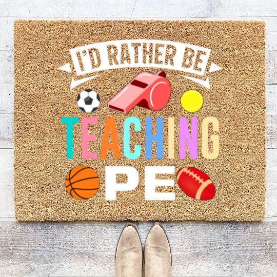 Inspiring Physical Education Teacher Design for PE Coir Doormats