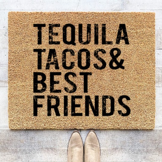 Cinco De Mayo Tequila Tacos Best Friends Drinking Coir Doormats