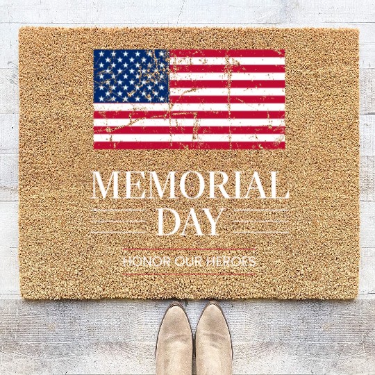 Memorial Day Coir Doormats