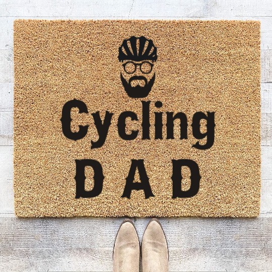 Cycling Dad Bicycle Coir Doormats