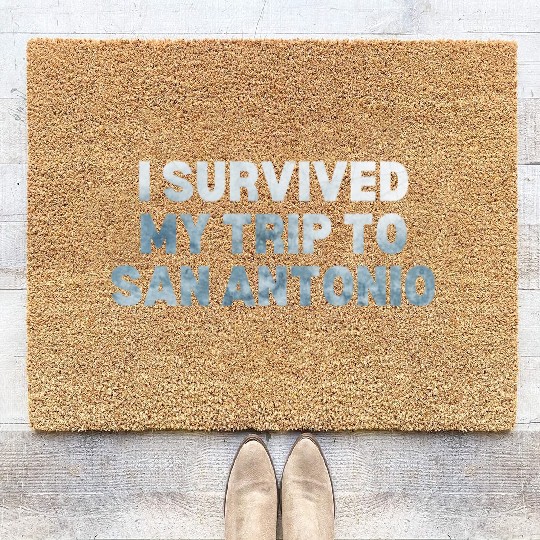 My Trip Traveler Vacation San Antonio Coir Doormats