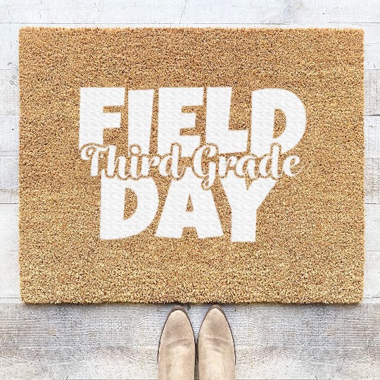 Field Day 2024 3rd Third Grade School Teacher Coir Doormats